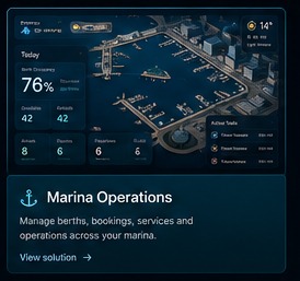 Illustrativt konsept for Marina Operations